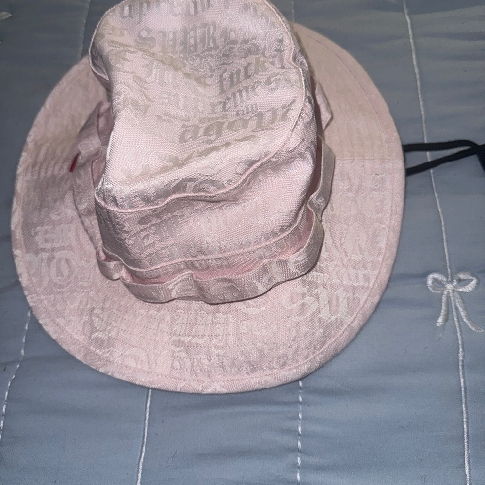 Supreme Jacquard Boonie Hat Pink Brand New - Picture 4 of 6